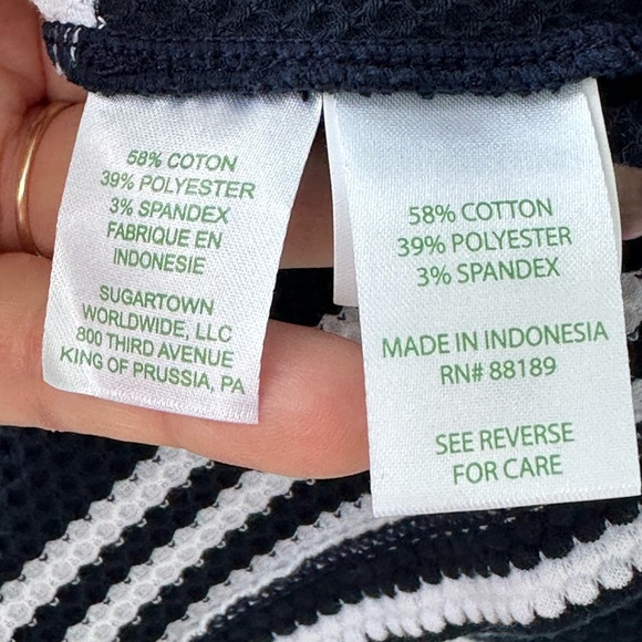 Lilly Pulitzer Bay Stripe Dress Medium Nautical Navy Blue White - Picture 7 of 9